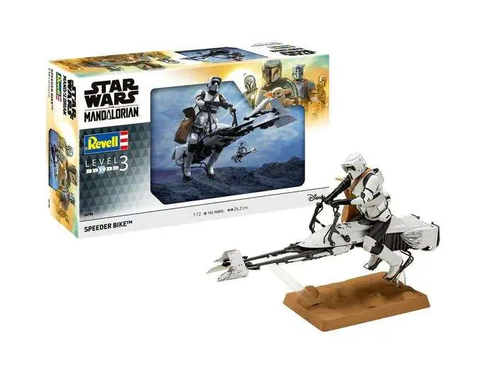Favorit hos kunderna | Mandalorian Speedercykel Mk i skala 1 12 - Modellbyggsats för avancerade Star Wars-fans