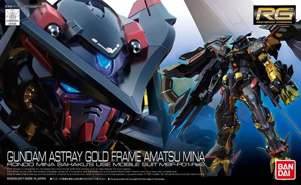 RG Gundam Astray Gold Frame Amatsu 1/44 - Detaljerad Modell - Favorit hos kunderna