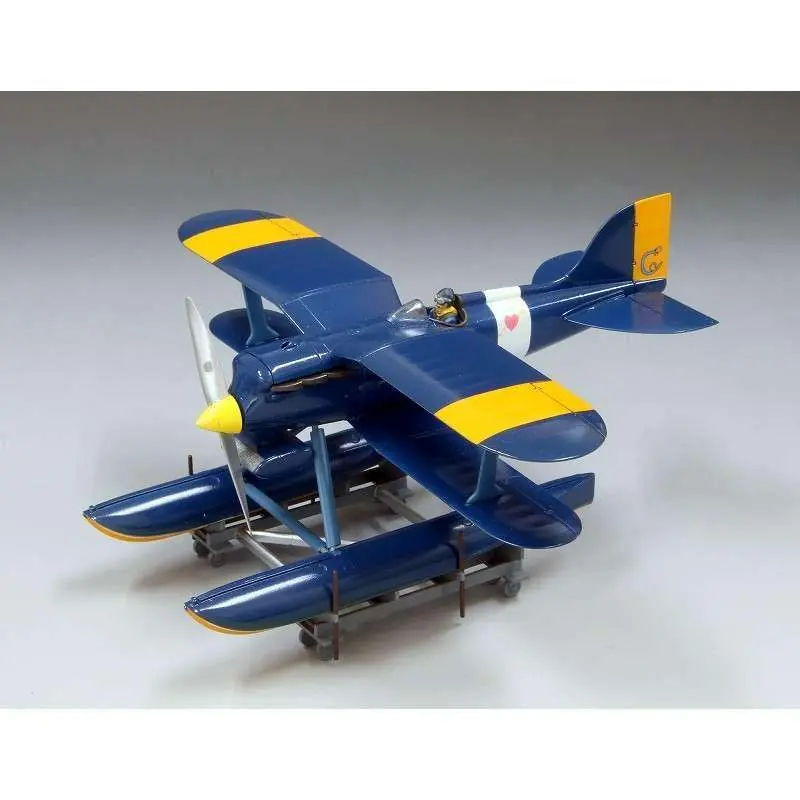 Porco Rosso Curtiss R3C-0 Seaplane + Fig. Curtis 1/48 Modellkit | Så länge lagret räcker