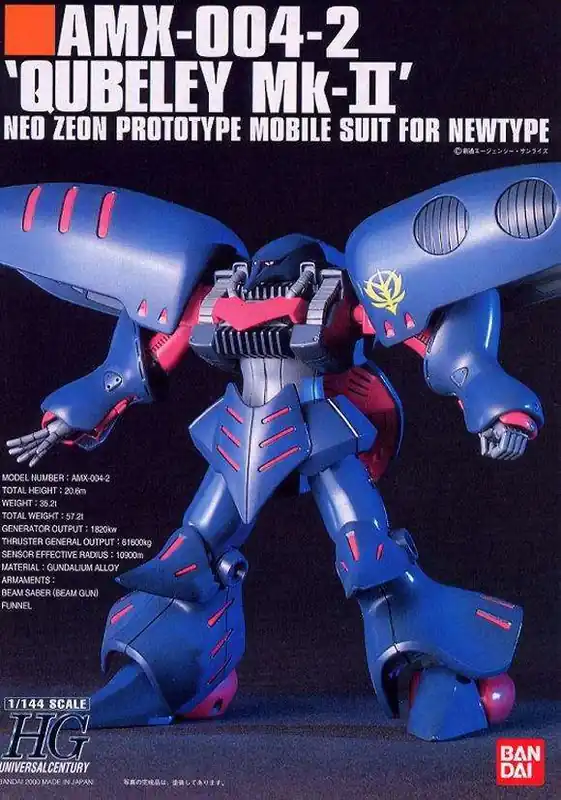 HGUC Qubeley MK II AMX 004-2 1/144 – Modellkit - Favorit hos kunderna