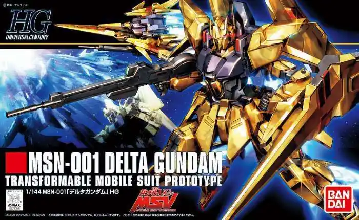 HGUC Gundam Delta 1/144 - Detaljerad Modellbyggsats - Fyndpris