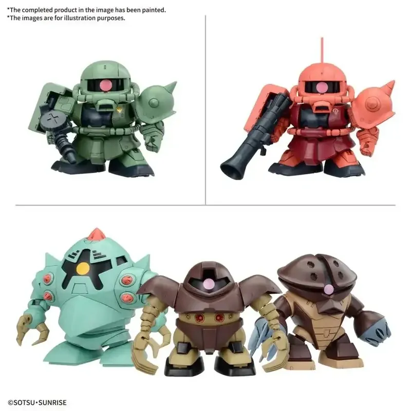 BB Senshi MS Gundam Principality of Zeon MS Set | Direkt från fabriken