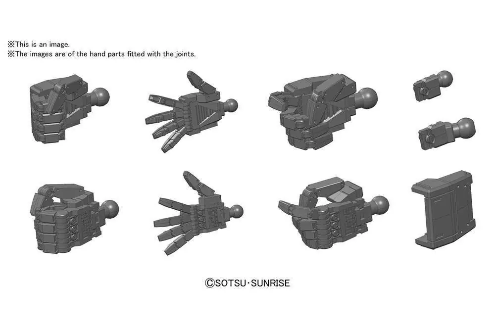 Builders Parts HD Hand 01 EFSF Grey 1/144 - Handla säkert
