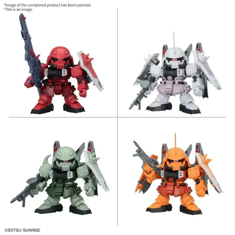 BB Senshi ZGMF Zaku Series Set - Gundam Modell - Precis inkommet