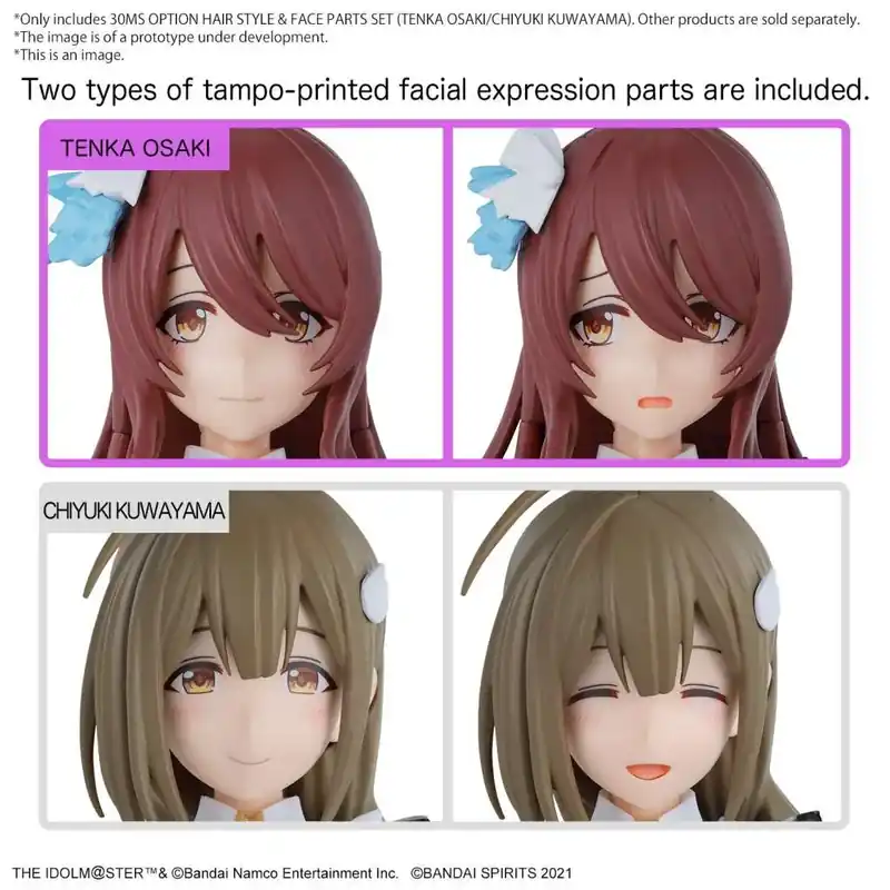 30ms Option Hair Style & Face Parts Set - Tenka Osaki/Chiyuki Kuwayama - Finns tillgänglig