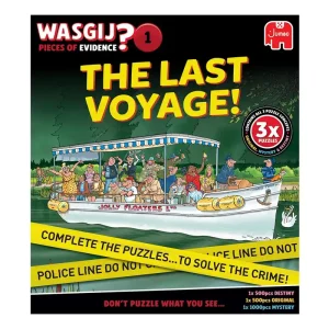 Wasgij Pieces Of Evidence -The Last Voyage! (2x500 & 1x1000) - Passa på nu