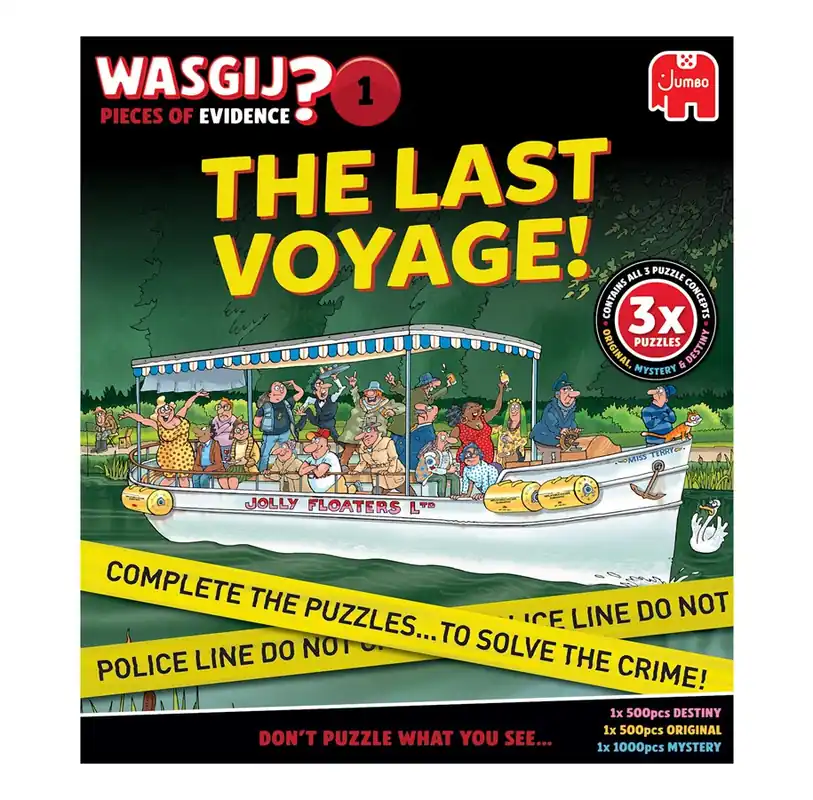 Wasgij Pieces Of Evidence -The Last Voyage! (2x500 & 1x1000) - Passa på nu