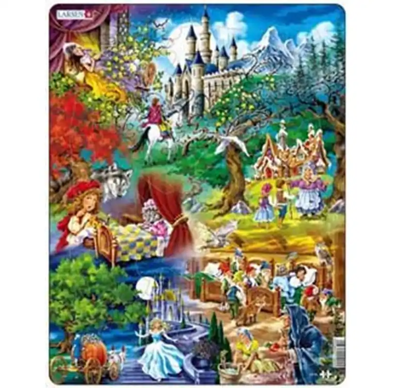Larsen Puzzles Puzzle Grimm‘s Fairy Tales - 33 pieces Maxi (36.5x28.5 cm) 2D Pussel | Nytt lägre pris
