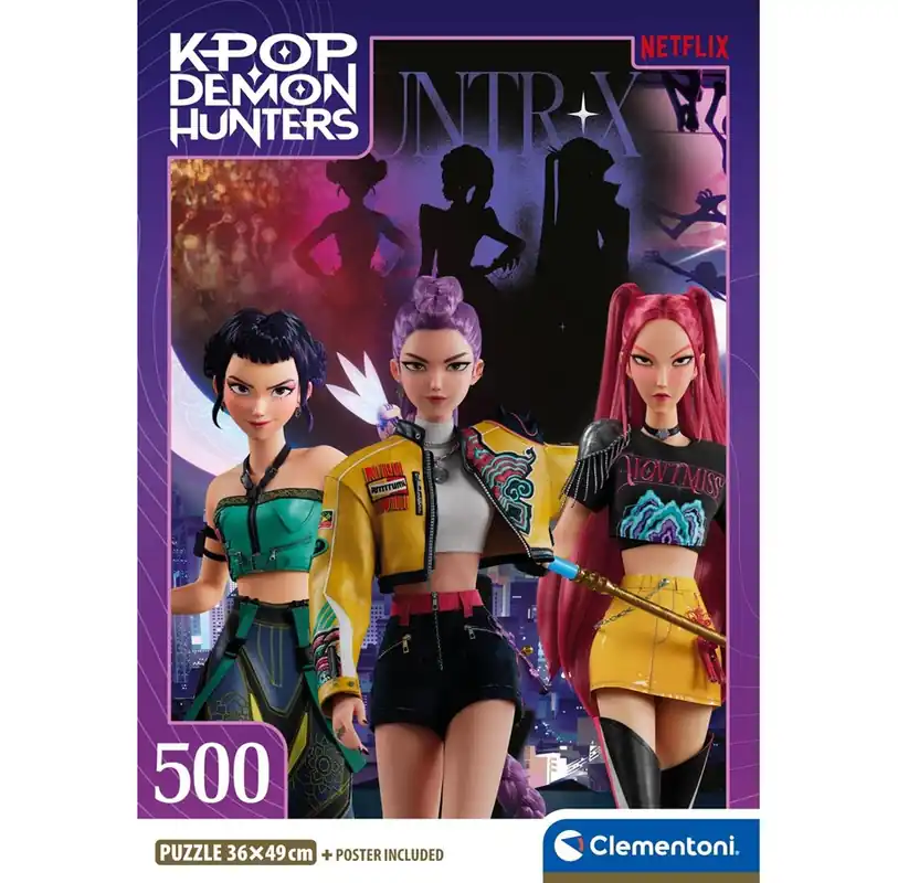 Tillverkarpris - Clementoni KPop Demon Hunters - Compact 500 brikker