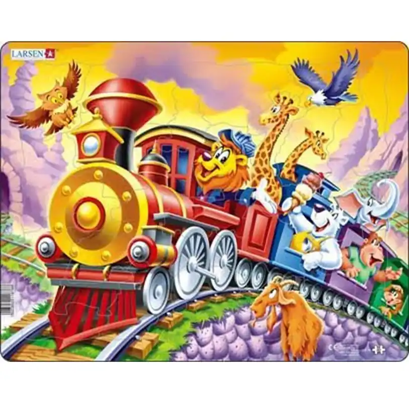 Professionell kvalitet - Larsen Puzzles Puzzle Circus Train - 30 pieces Maxi (36.5x28.5 cm) 2D Pussel