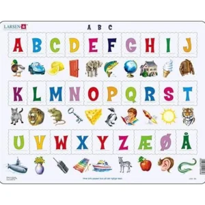 Larsen Puzzles Puzzle Learn the letters (29) - 29 pieces Maxi (36.5x28.5 cm) 2D Pussel - Endast ett fåtal kvar