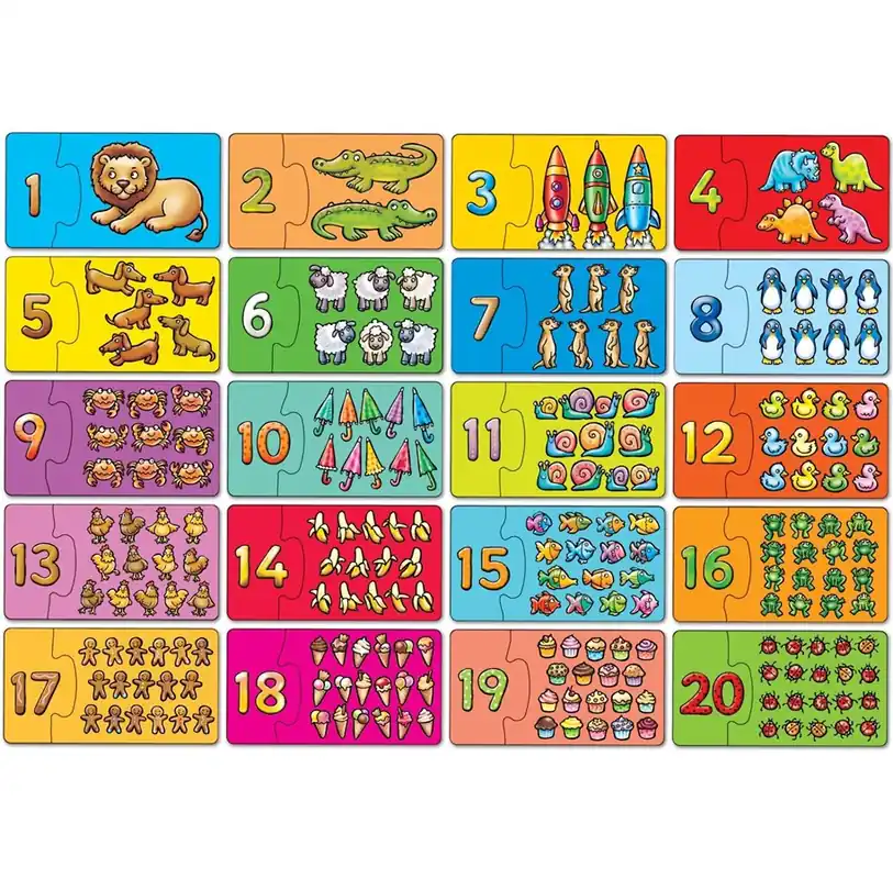 Mycket populär - Orchard Match & Count - Puzzle set 2D Pussel