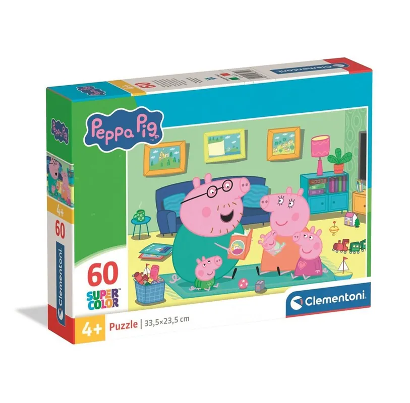 Clementoni Puzzle 60 Pcs Peppa Pig - Hög kvalitet