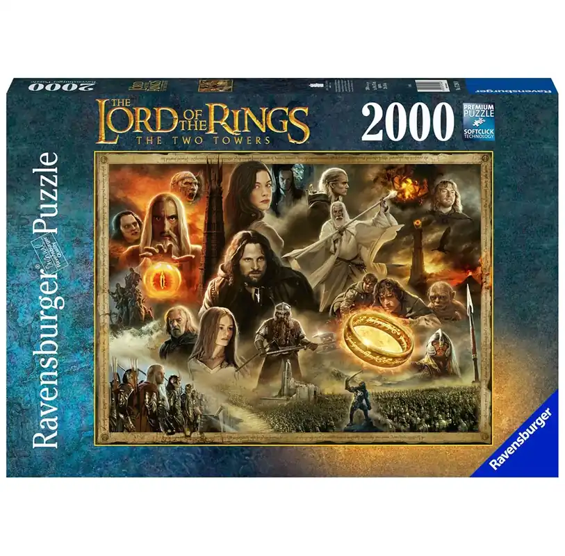 Ravensburger Lord Of The Rings The Two Towers 2000p Block | Prissänkt