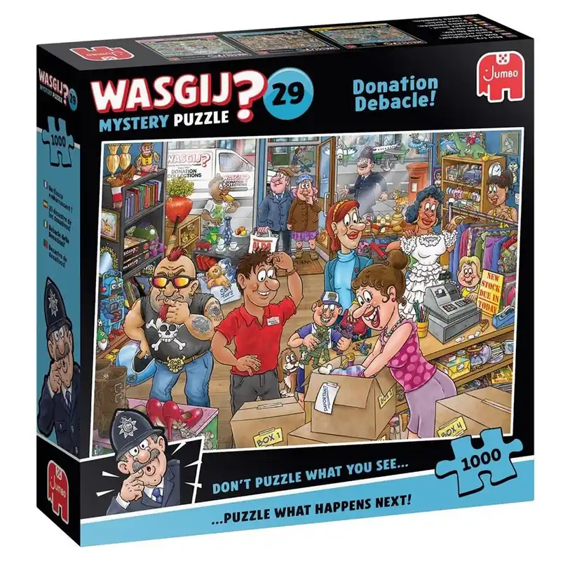 Endast denna vecka - Wasgij Mystery 29 Donation Debacle! (1000)