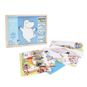 MOOMIN - 4 Wooden Puzzle In Box | Så länge lagret räcker