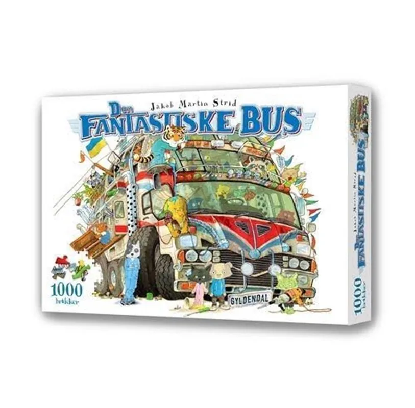 Gyldendal Den fantastiske bus - puslespil 1000 brikker - Beställ idag