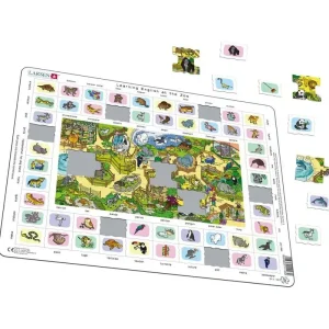 Larsen Puzzles Learning English at the Zoo (Maxi) - Beställ nu