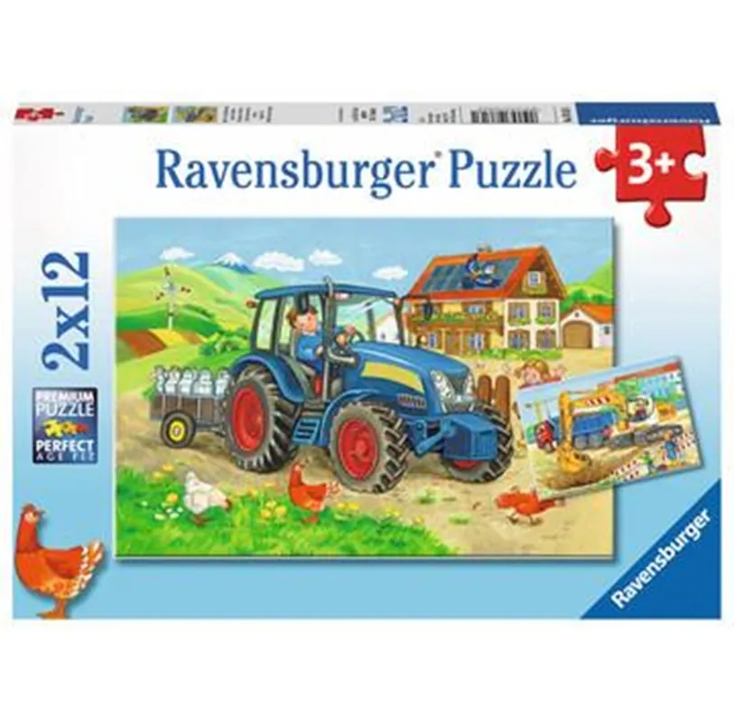 Ravensburger Hard At Work 2x12p | I lager