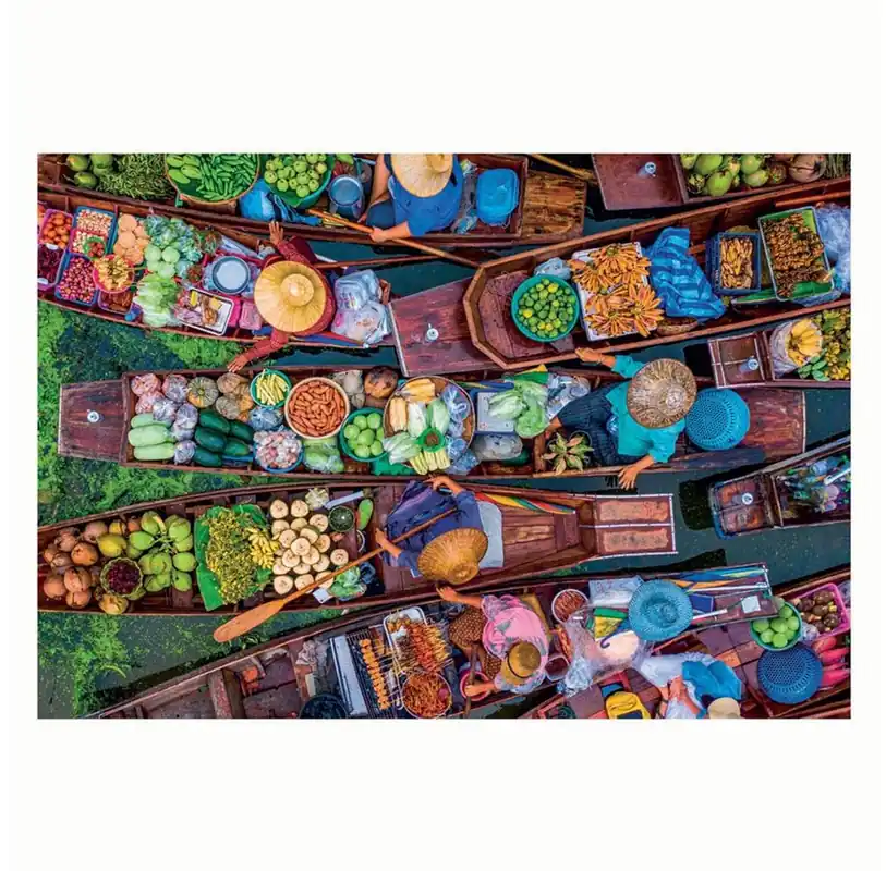 Clementoni Puzzle Floating Thai Market 1000pcs. 2D Pussel - Tryggt köp