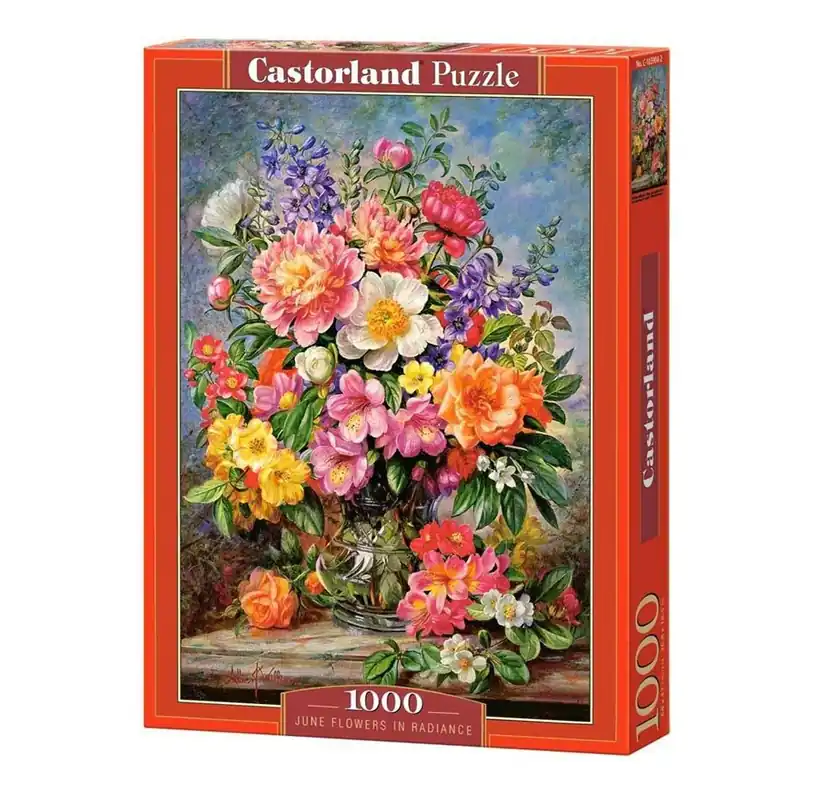 Hög kvalitet | Selecta Play Castorland Jigsaw Puzzle June Flowers in Radiance 1000pcs. 2D Pussel