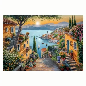 Spara nu | Clementoni Jigsaw Puzzle Art Stairs to the Harbour 1500 pcs. 2D Pussel