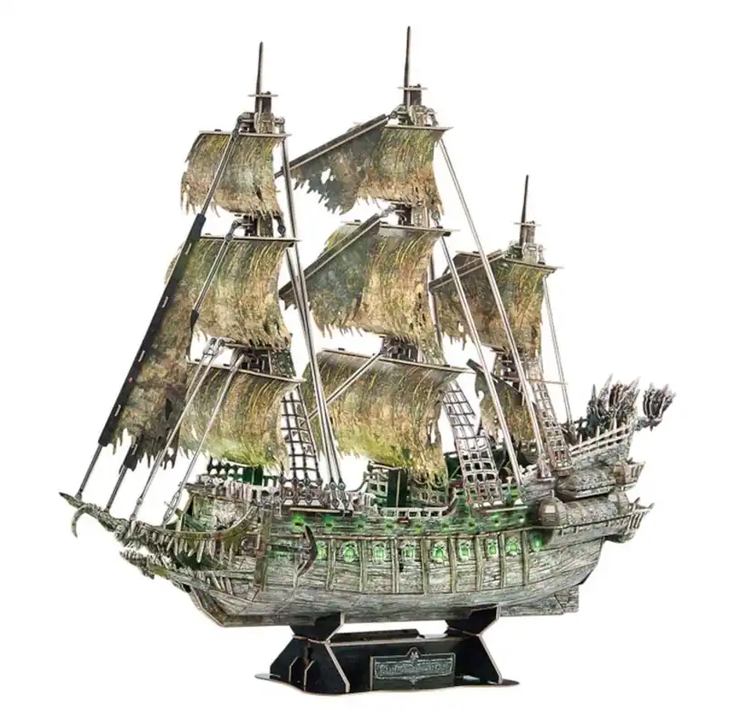 Cubic Fun 3D Puzzle Flying Dutchman with LED Lighting 3D pusselspel - Säker betalning