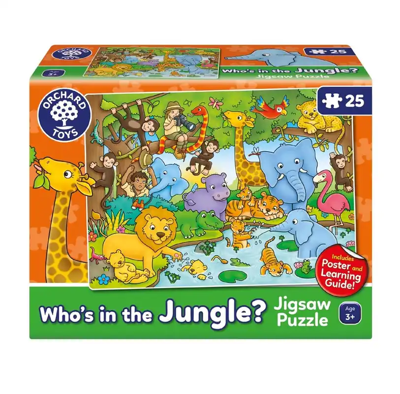 Köp idag - Orchard Who‘s In The Jungle - Puzzle 25 pcs 2D Pussel