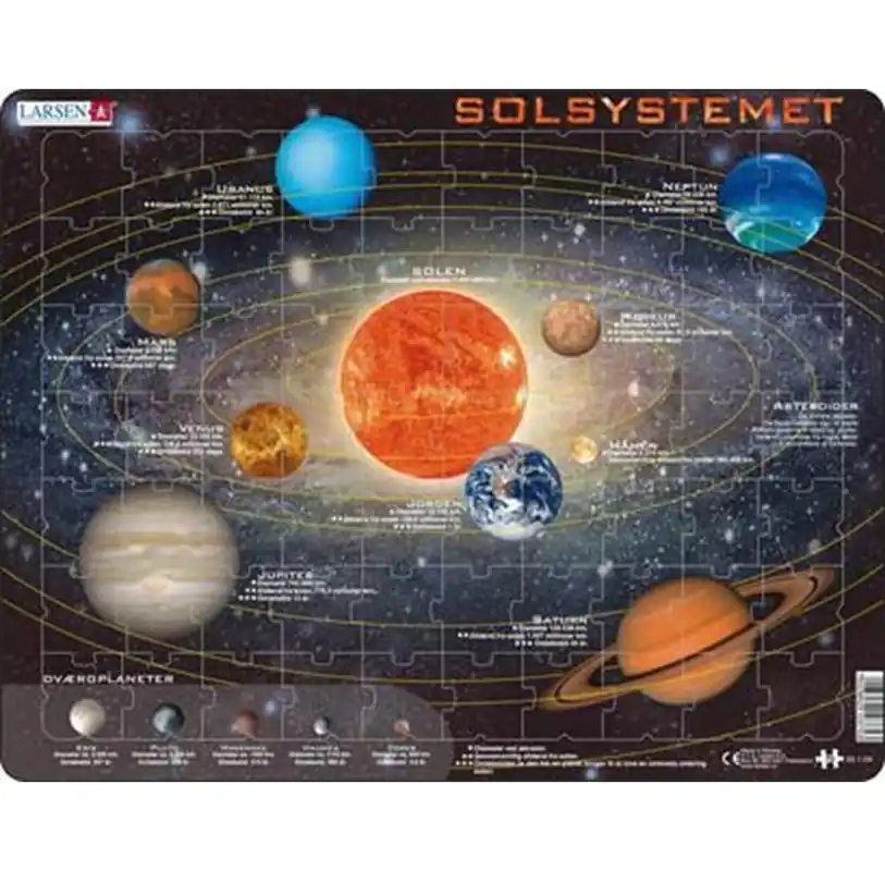 Larsen Puzzles Puzzle Solar System - 70 pieces Maxi (36.5x28.5 cm) 2D Pussel - Sista dagarna
