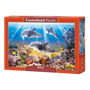 Kundernas favorit - Selecta Play Castorland Jigsaw Puzzle Dolphins Underwater 500pcs. 2D Pussel