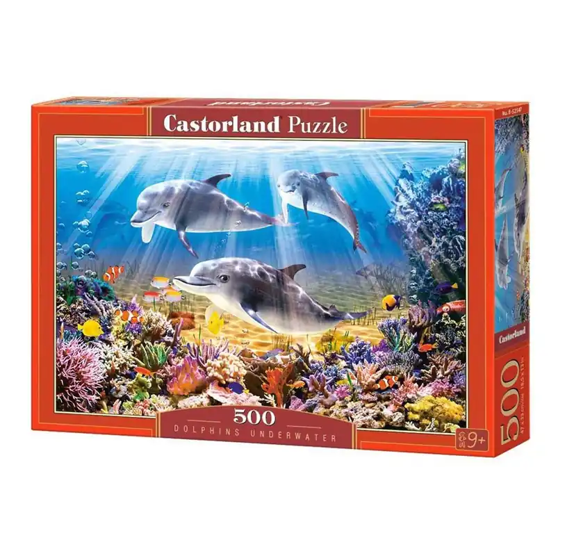 Kundernas favorit - Selecta Play Castorland Jigsaw Puzzle Dolphins Underwater 500pcs. 2D Pussel
