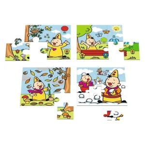 Studio 100 Bumba 4 in 1 Puzzle - Seasons 2D Pussel | Mycket efterfrågad