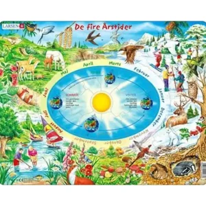 Tillverkarpris | Larsen Puzzles Puzzle The Four Seasons - 44 pieces Maxi (36.5x28.5 cm) 2D Pussel