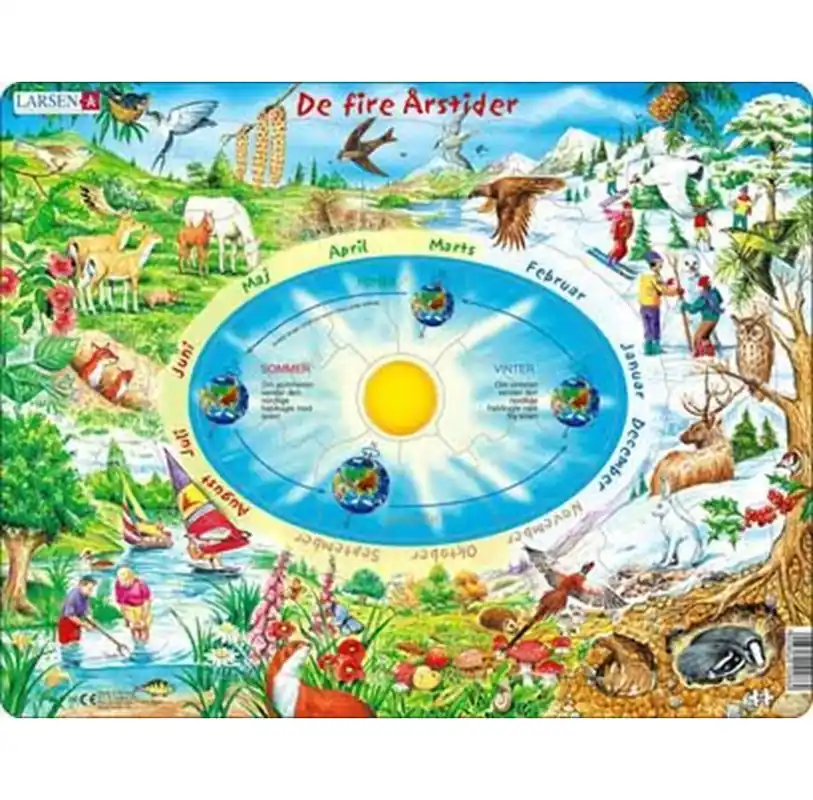 Tillverkarpris | Larsen Puzzles Puzzle The Four Seasons - 44 pieces Maxi (36.5x28.5 cm) 2D Pussel