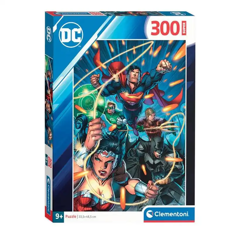 Expressleverans | Clementoni Jigsaw Puzzle Super Color DC Comics Justice League 300pcs. 2D Pussel