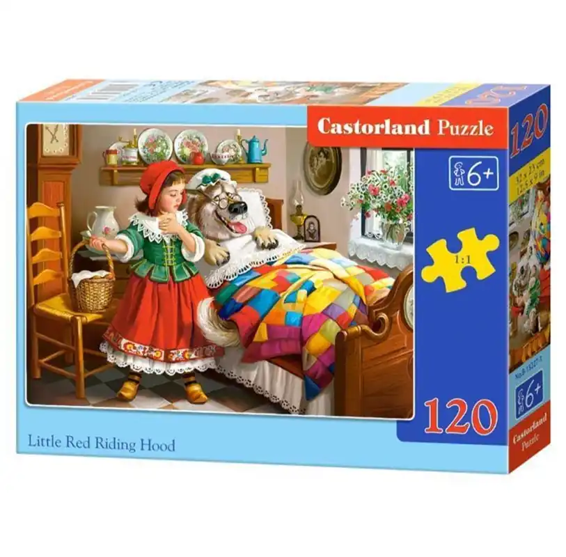 Castorland Little Red Riding Hood & The Wolf Puzzle - 120 Pieces - 6+ Years 2D Pussel - Ny lansering