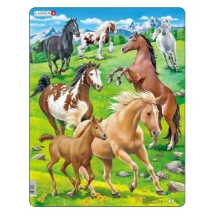 Bästsäljare | Larsen Puzzles Puzzle Horses - 65 pieces Maxi (36.5x28.5 cm) 2D Pussel