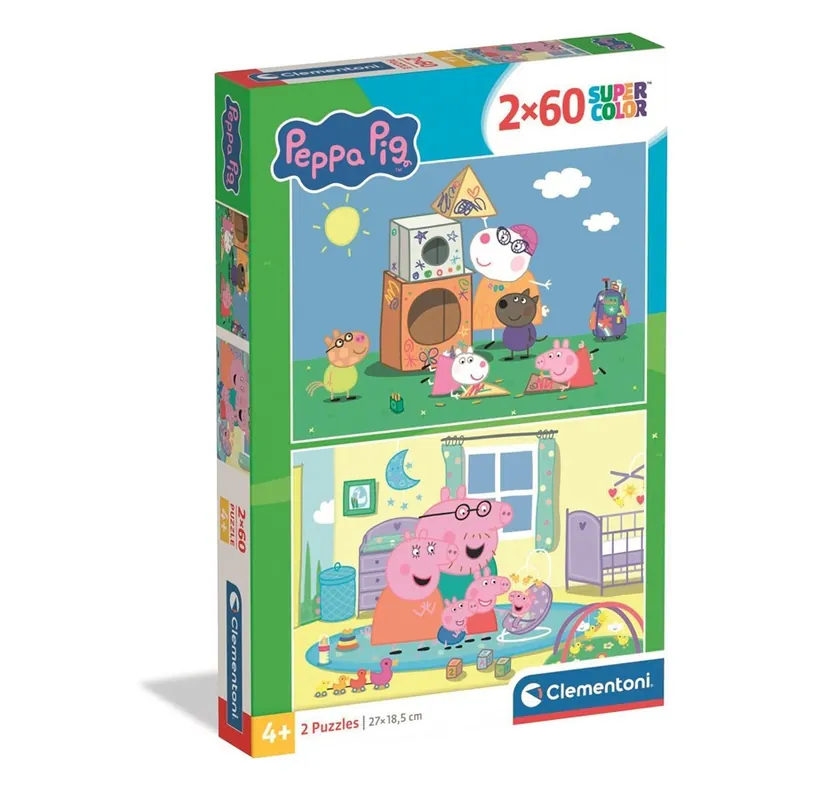 Clementoni Puzzle Peppa Pig 2026 2x60 pieces 2D Pussel | Rea