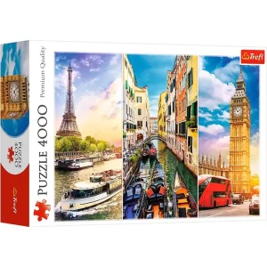 Trygg betalning | Trefl Puzzle - Trip around Europe (4000 pieces) 2D Pussel