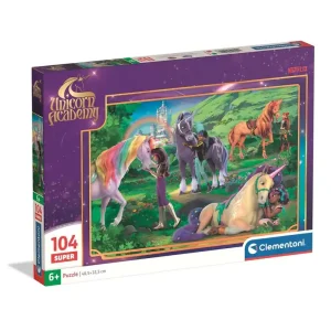 Clementoni Puzzle Super Unicorn Academy -2- 104 pieces 2D Pussel - Tidsbegränsat erbjudande