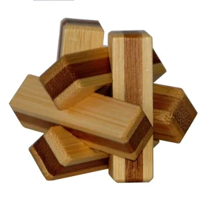 Eureka 3D Bamboo Brain Puzzle Firewood 3D pusselspel | Lågt pris