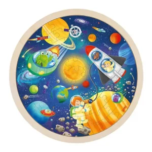 Goki Wooden Jigsaw Puzzle Around Space Travel 57pcs. Trä | Köp idag
