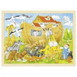 Goki Wooden Puzzle Noah‘s Ark 96pcs. Trä | Försäljningssuccé