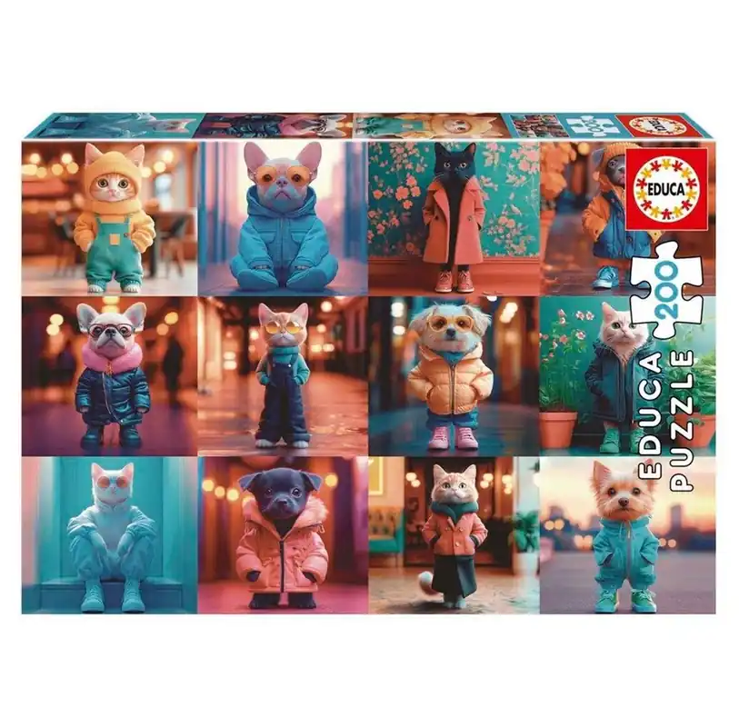 Snabb leverans - Educa Fashion Animals (200)