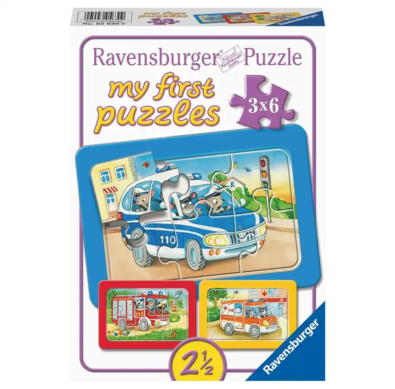 Ravensburger Animals In Action 3x6p - Ta chansen