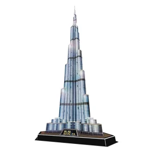 Beställ direkt - Cubic Fun 3D Puzzle Burj Khalifa with LED Lighting 3D pusselspel