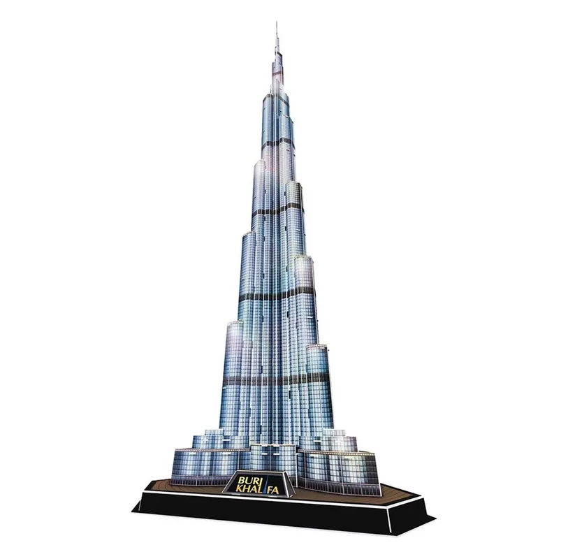 Beställ direkt - Cubic Fun 3D Puzzle Burj Khalifa with LED Lighting 3D pusselspel