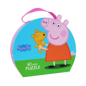 Missa inte erbjudandet | Peppa Pig - Suitcase w. Puzzle - Teddy