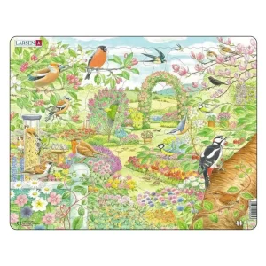 Larsen Puzzles Puzzle birds and flowers in the garden - 60 pieces Maxi (36.5x28.5 cm) 2D Pussel - Köp idag