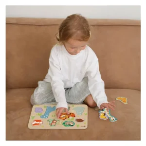 Kanonpris - Classic World Wooden Puzzle Animal Puzzle 10 pcs. Trä